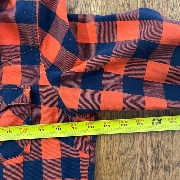 Levi's Chicago Bears NFL Plaid Barstow Western Snap Button Up Shirt Size Large - Picture 11 of 12